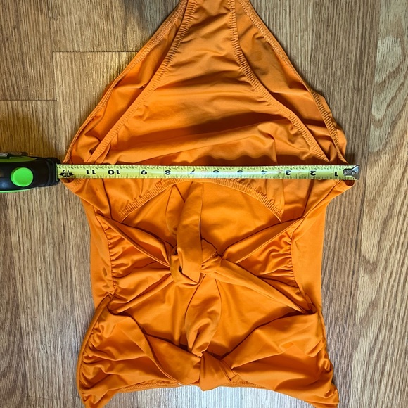 MARYAM NASSIR ZADEH DEIA FRONT TIE ONE PIECE in Orange - Picture 11 of 13